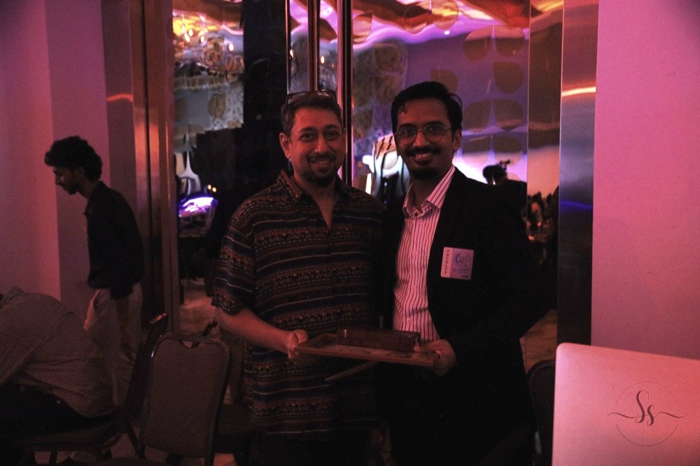 Dr. Harshit Vaidya with Dr. Unnikrishnan Nair at Retina Imaging Congress 2026, Trivandrum